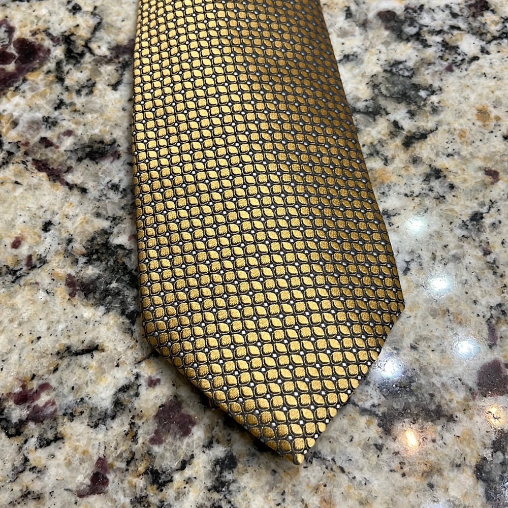 Gold Ermenegildo Zegna Tie